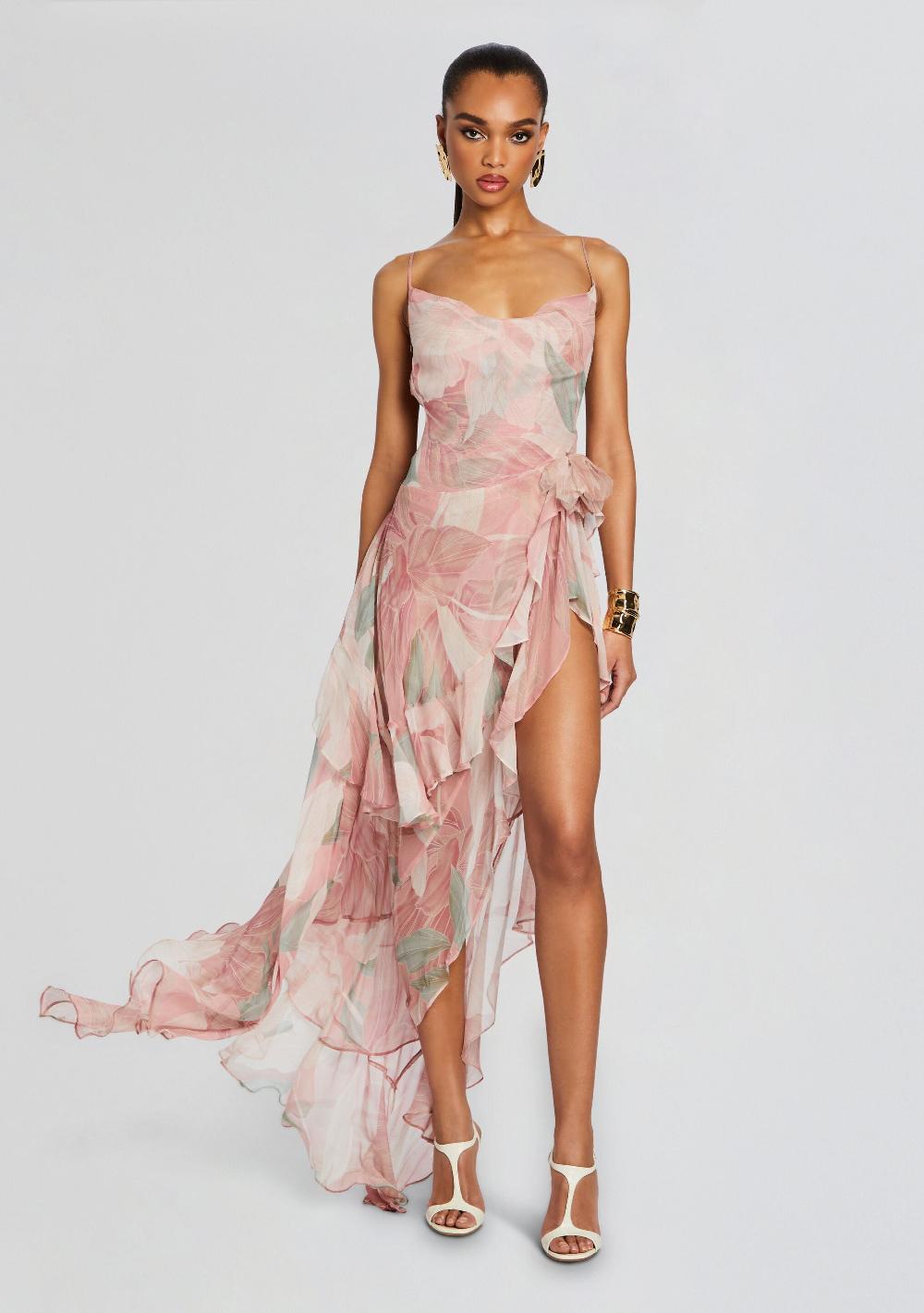 retrofête Samara Silk Chiffon Dress retrofête