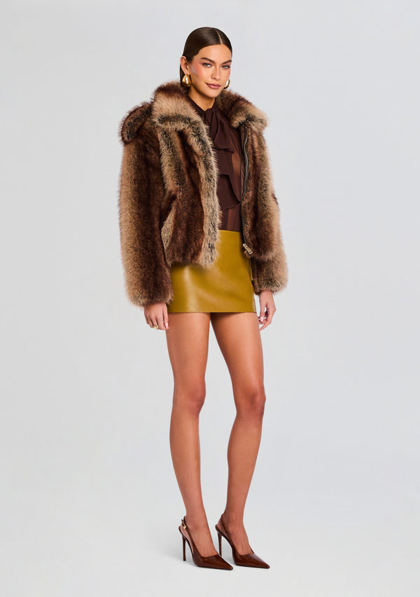 Retrofête Segrid Faux Fur Bomber Retrofête