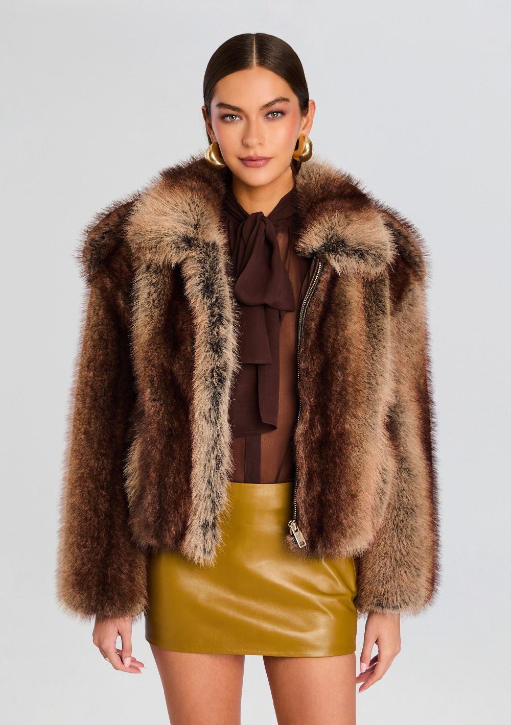 retrofête Segrid Faux Fur Bomber retrofête