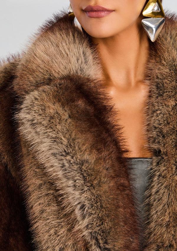 Retrofête Shantel Faux Fur Coat Retrofête