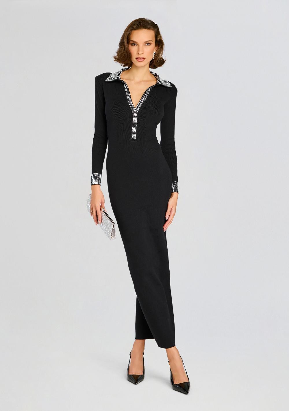 retrofête Shareen Embellished Knit Dress retrofête