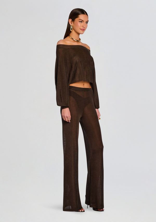 Retrofête Sheldon Metallic Knit Pant SEROYA