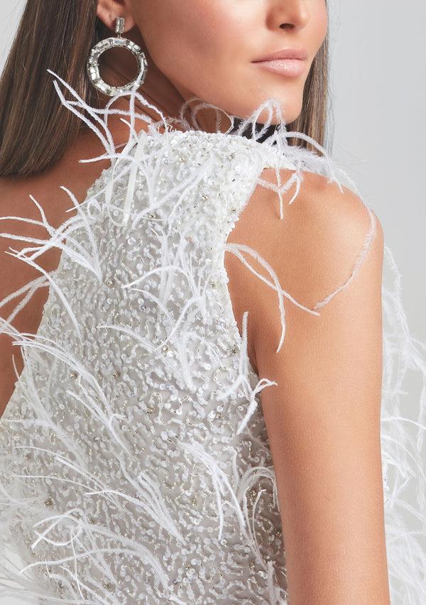 Retrofête Sina Feather Dress Retrofête