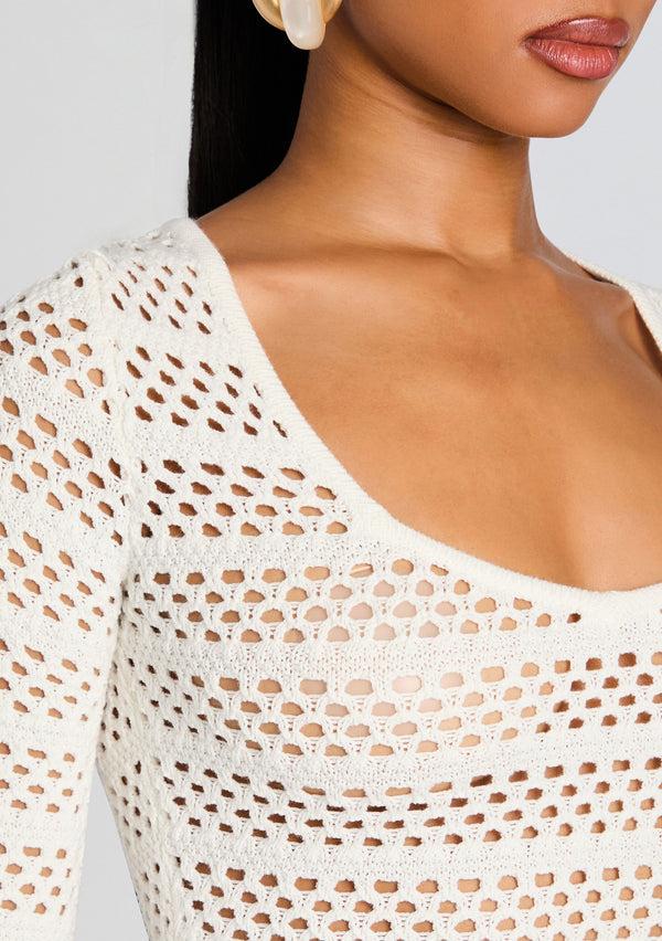 Retrofête Sophie Crochet Mini Dress SEROYA