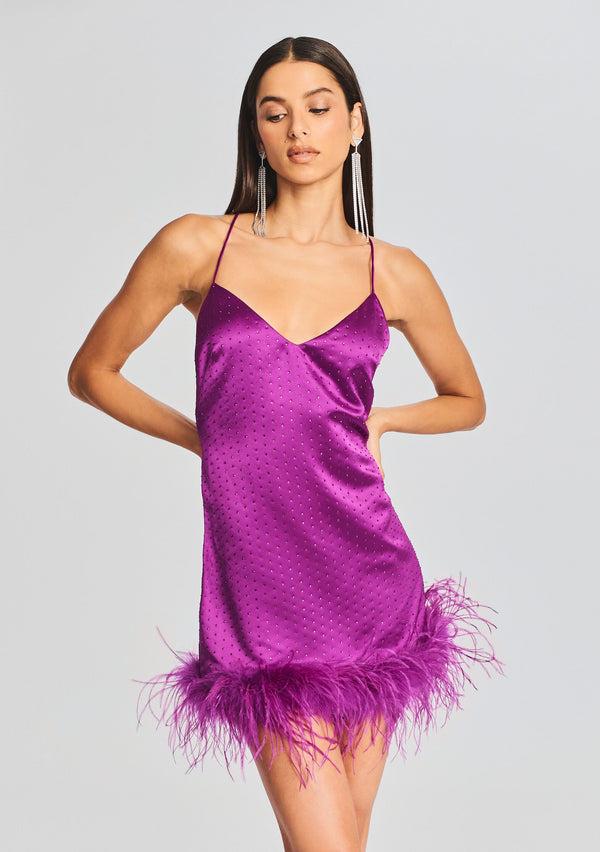 Retrofête Susana Feather Dress Retrofête