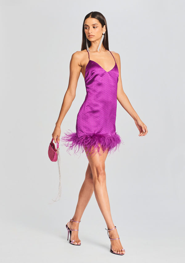 Retrofête Susana Feather Dress Retrofête