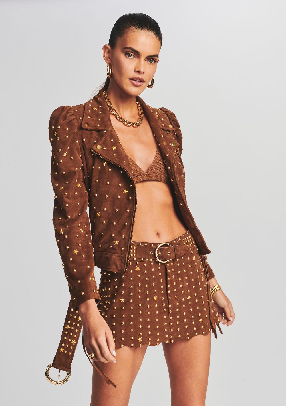 retrofête Tai Suede Studded Jacket retrofête