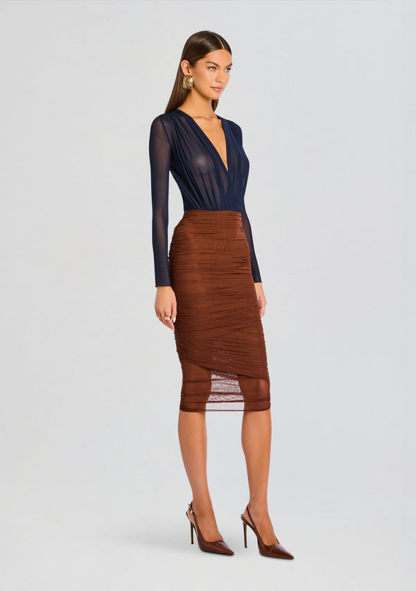 Retrofête Thessa Ruched Skirt SEROYA