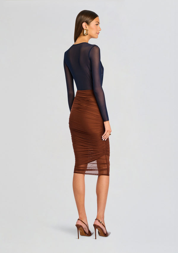 Retrofête Thessa Ruched Skirt SEROYA