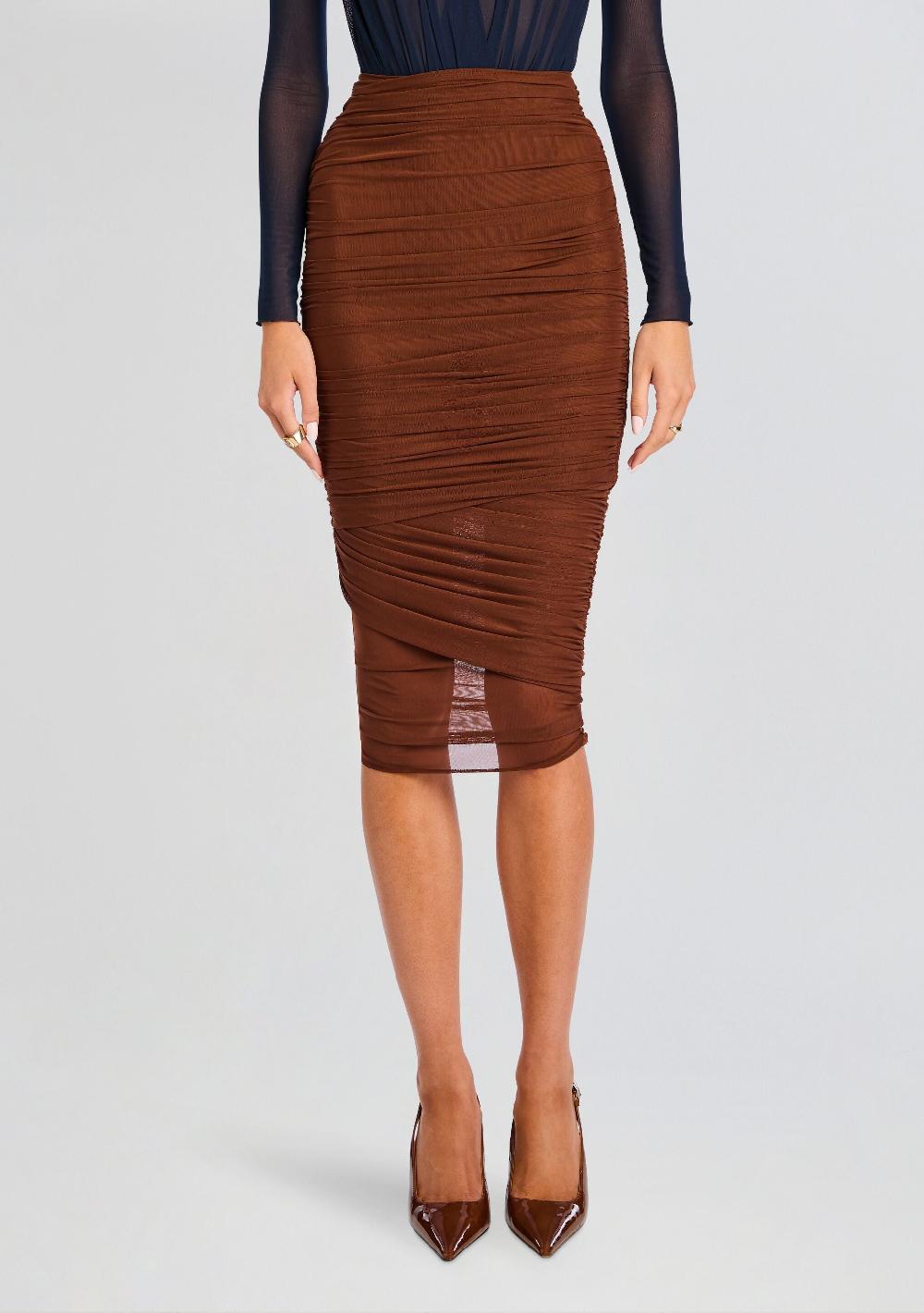 retrofête Thessa Ruched Skirt SEROYA