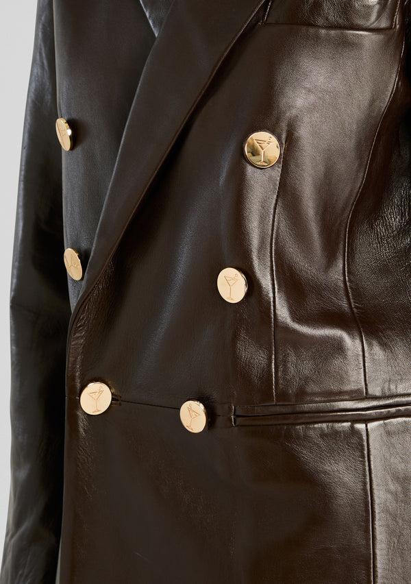 Retrofête Tilda Leather Blazer Jacket Retrofête