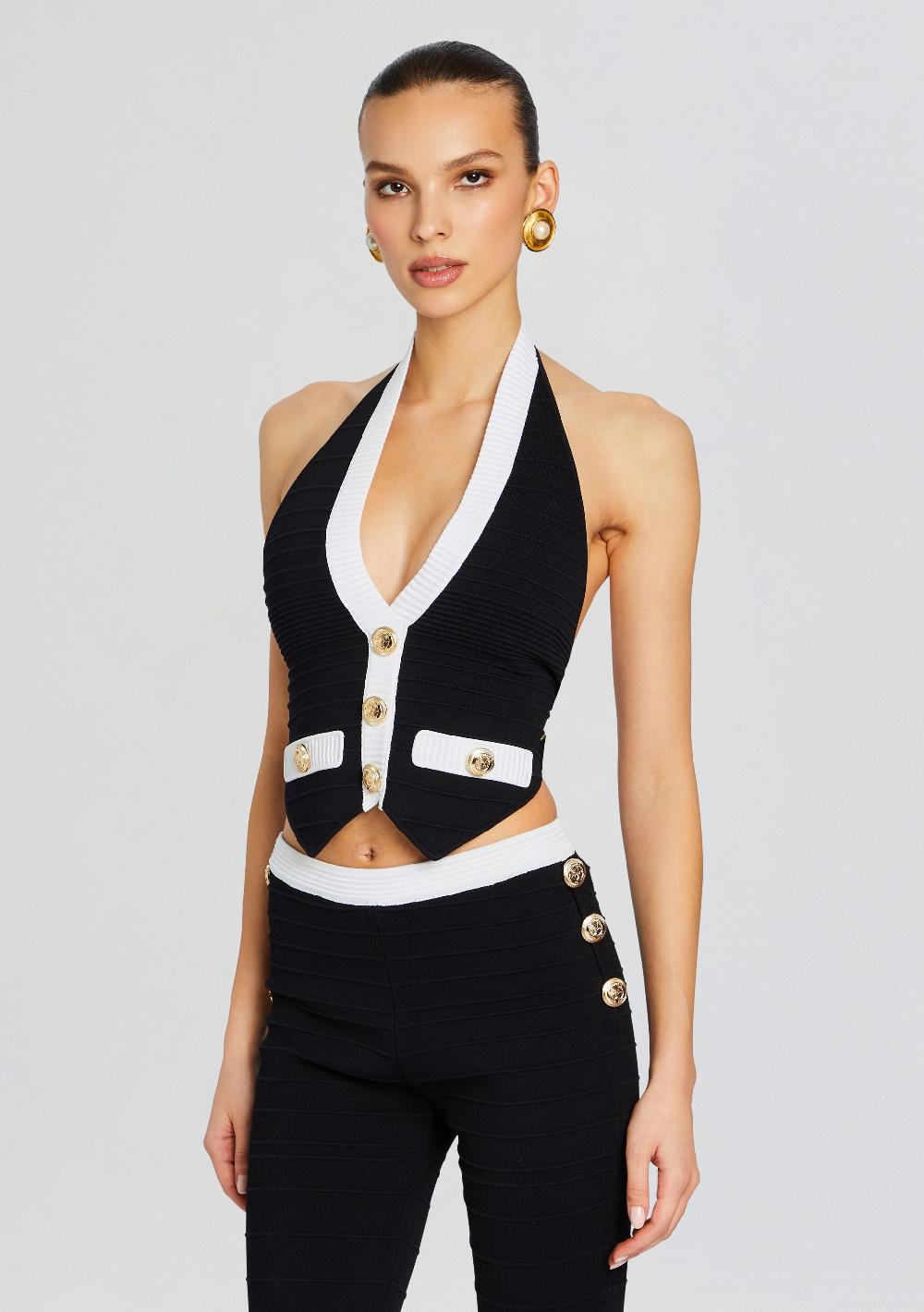 retrofête Tinsley Bandage Knit Vest retrofête