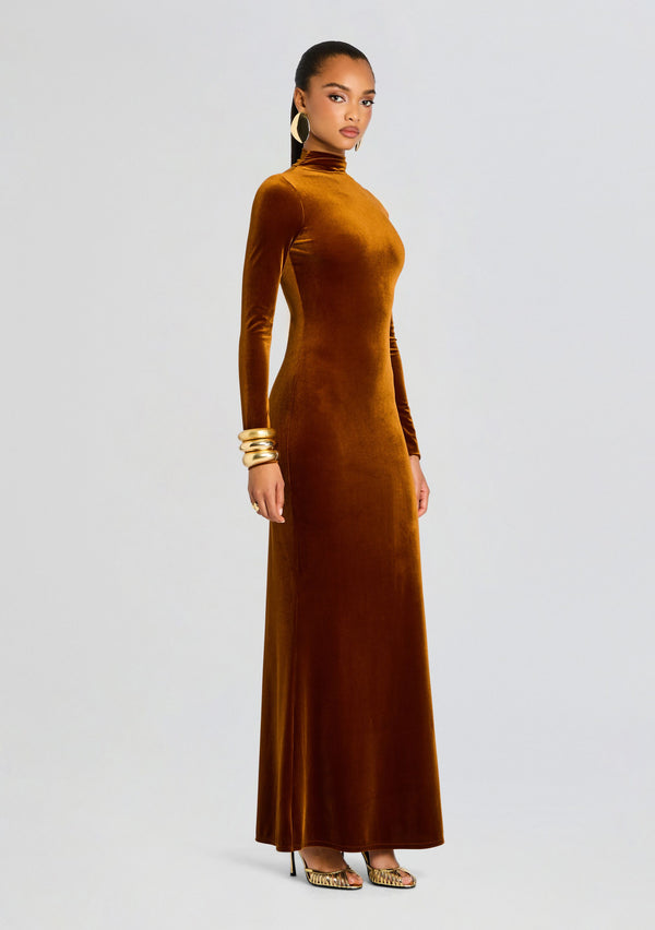 Retrofête Viola Velvet Maxi Dress SEROYA