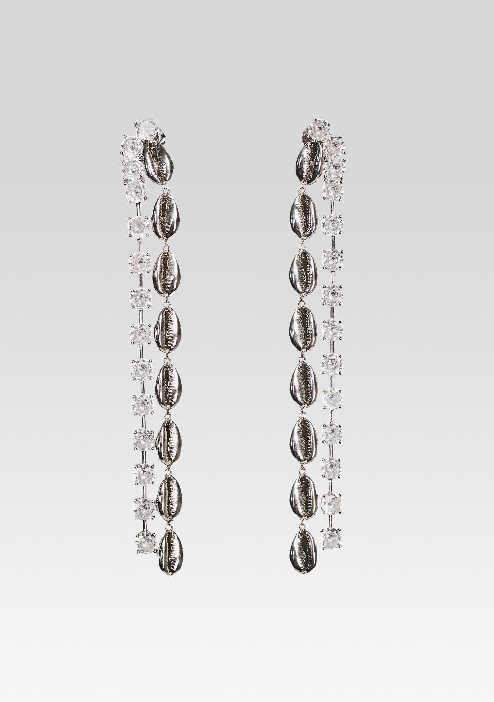 retrofête Tyde Crystal Shell Drop Earring retrofête
