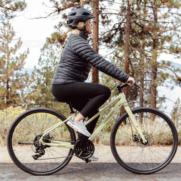 Retrospec Atlas Fitness Hybrid Bike - Step Through 21 Speed