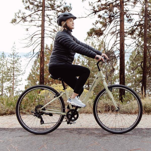 Retrospec Barron Comfort Hybrid Bike - Step Through 7 Speed