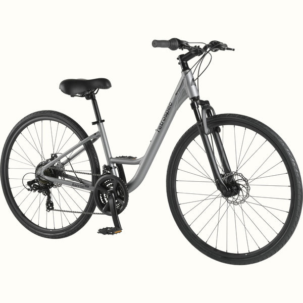 Retrospec Barron Plus Comfort Hybrid Bike - 21 Speed - Step Through