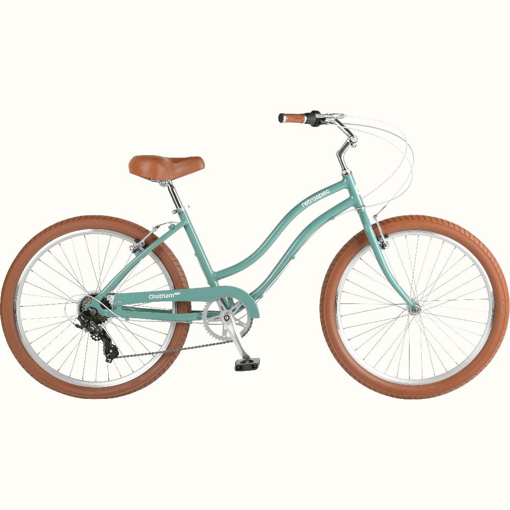 retrospec Chatham Plus Aluminum Beach Cruiser Bike - Step Through 7 Speed
