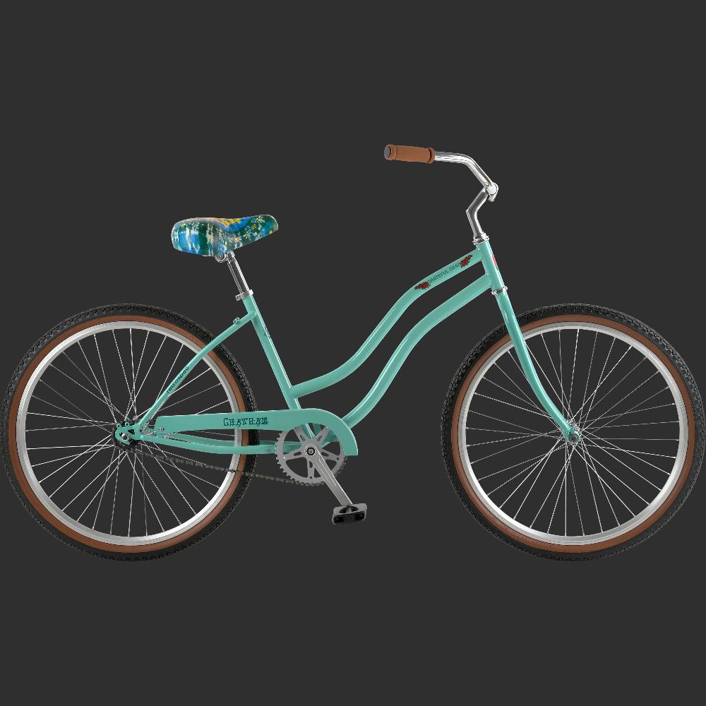 retrospec Grateful Dead Chatham Beach Cruiser Bike - Step Through Single Speed