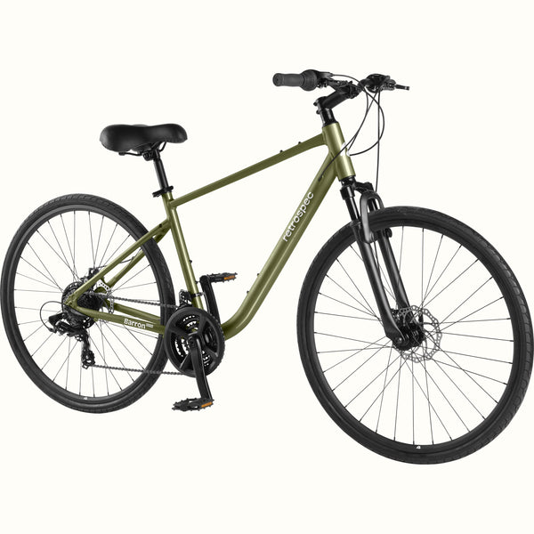 Retrospec Barron Plus Comfort Hybrid Bike - 21 Speed