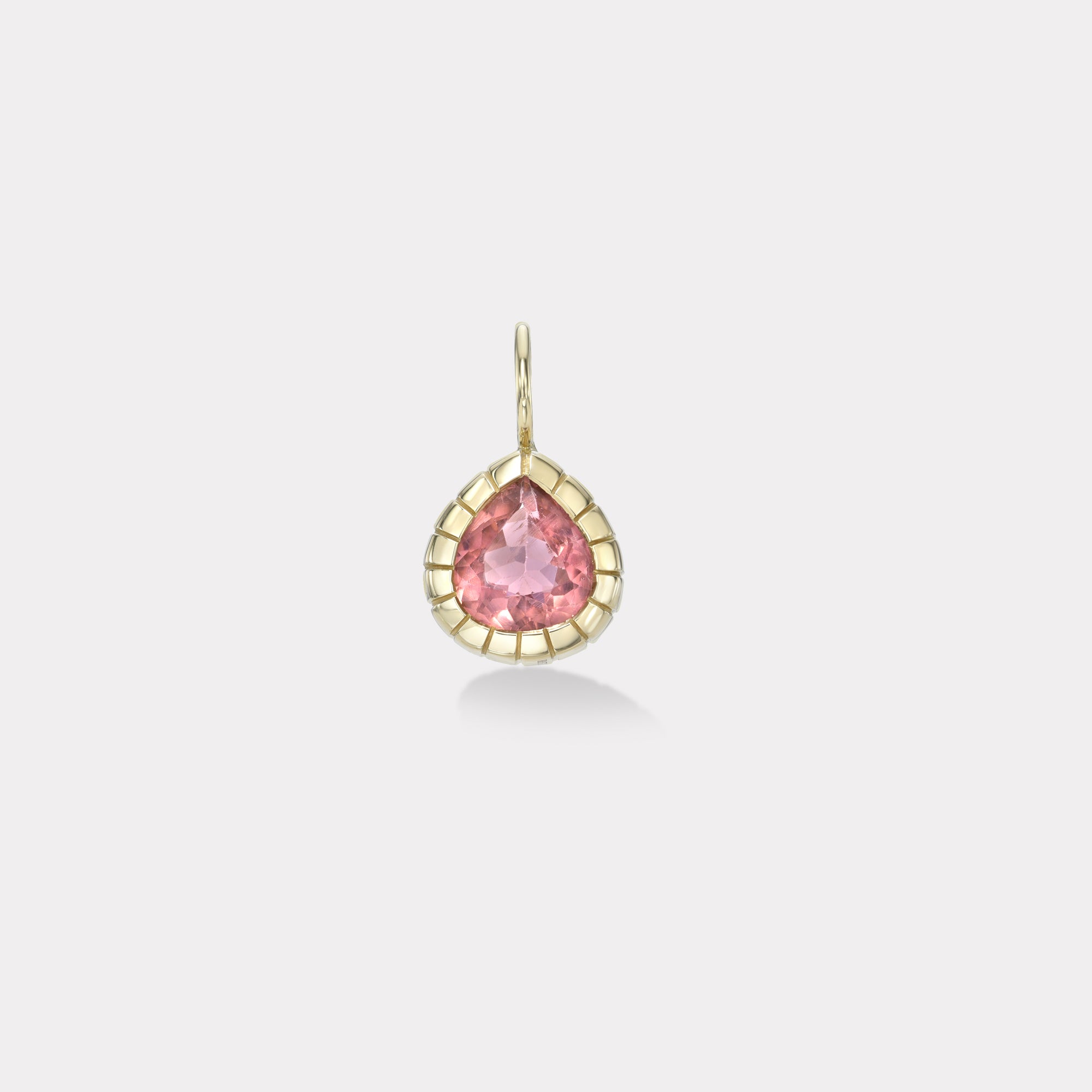 retrouvai 2.8ct Pink Tourmaline Heirloom Bezel Charm