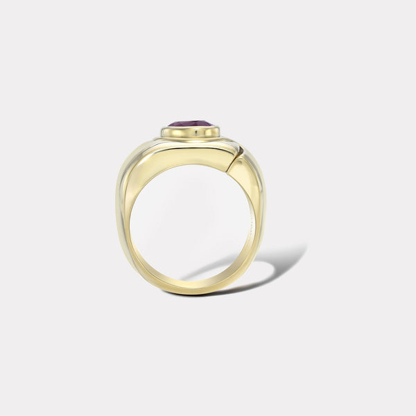 Retrouvai 2ct Unheated Pink Sapphire Impetus Interlocking Puzzle Ring