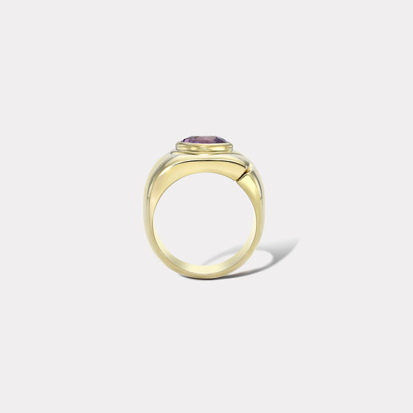 Retrouvai 3.14ct Cool Pink Sapphire Impetus Interlocking Puzzle Ring