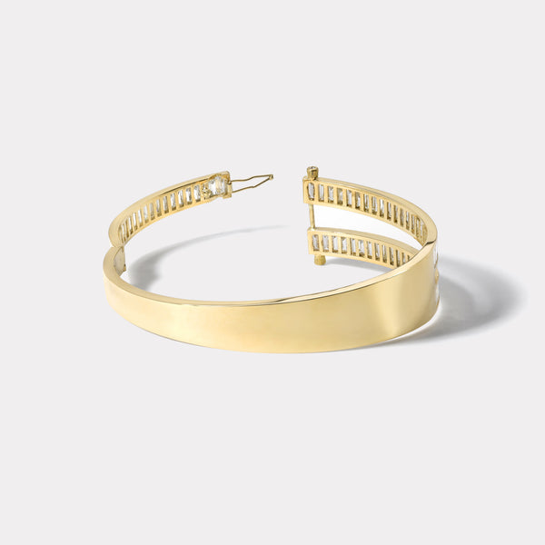 Retrouvai Godmother Magna Bracelet With White Baguette Cut Diamonds