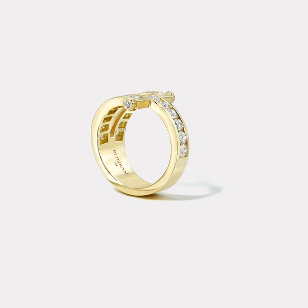 Retrouvai Grandfather Magna Ring - Round Brilliant Diamonds