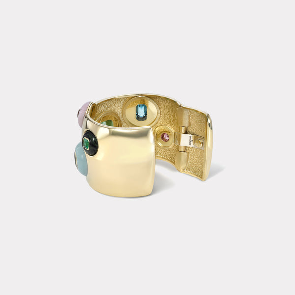 Retrouvai Lollipop Cuff With 7 Hand Carved Lollipops