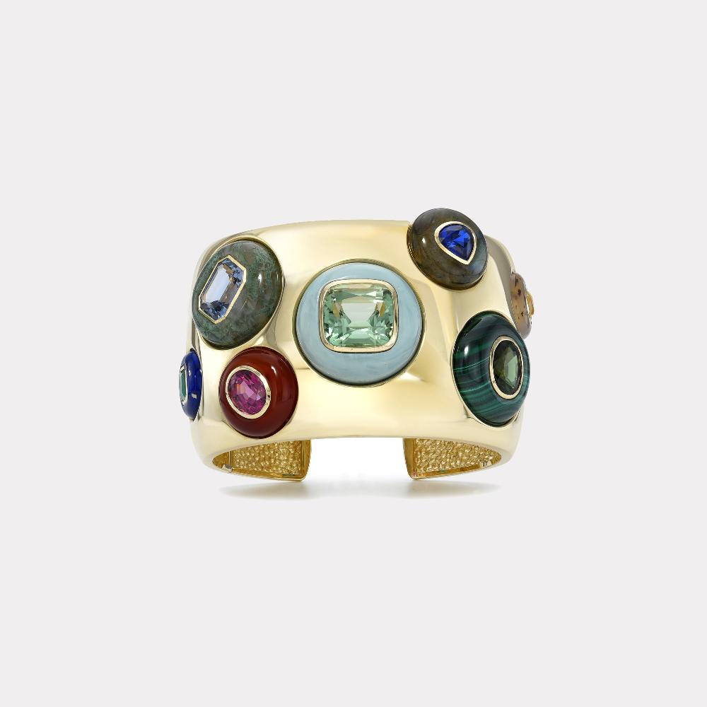 retrouvai Lollipop Cuff with 7 Hand Carved Lollipops