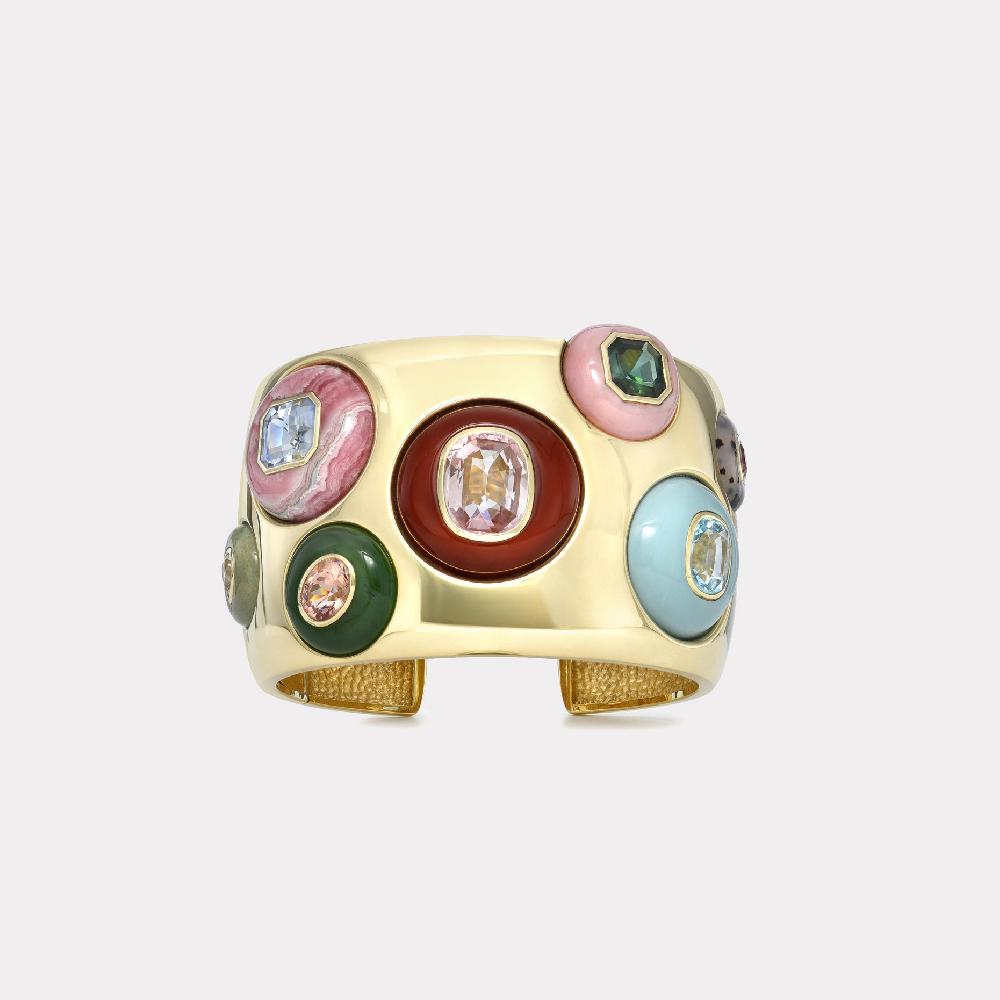 retrouvai Lollipop Cuff with 7 Hand Carved Lollipops