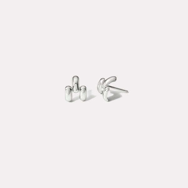 Retrouvai Mini All Gold Balloon Magna Stud Earrings