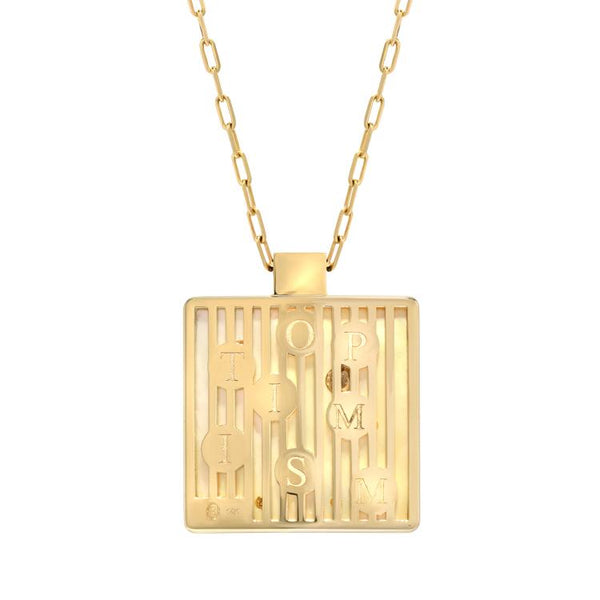 Retrouvai Optimism Pendant With Rhodochrosite And Lotus Garnet