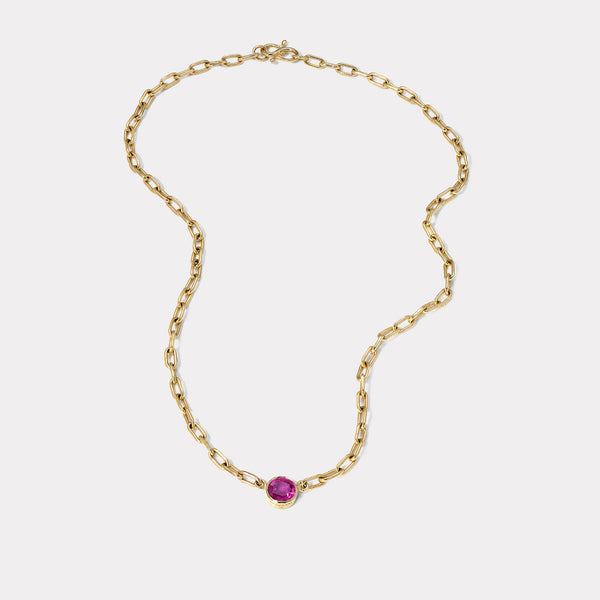 Retrouvai 1.61ct Pink Sapphire Pendant