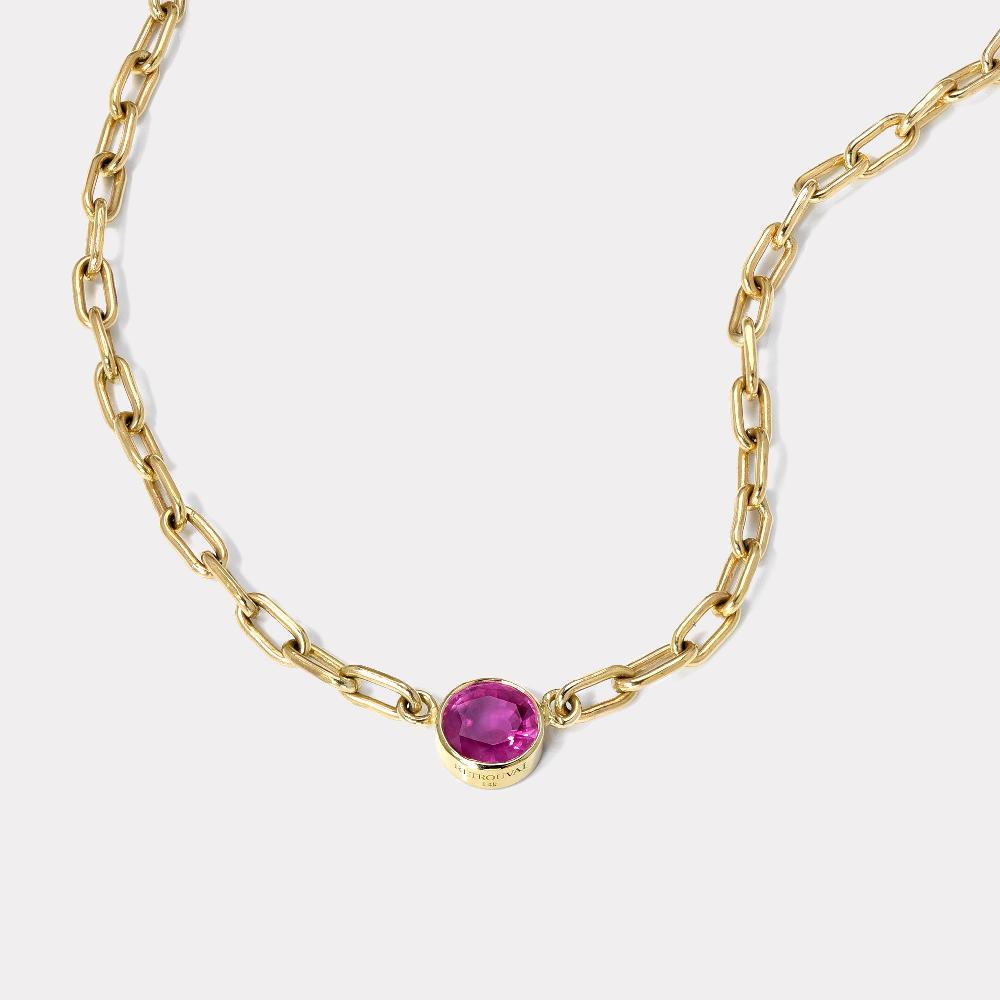 retrouvai 1.61ct Pink Sapphire Pendant