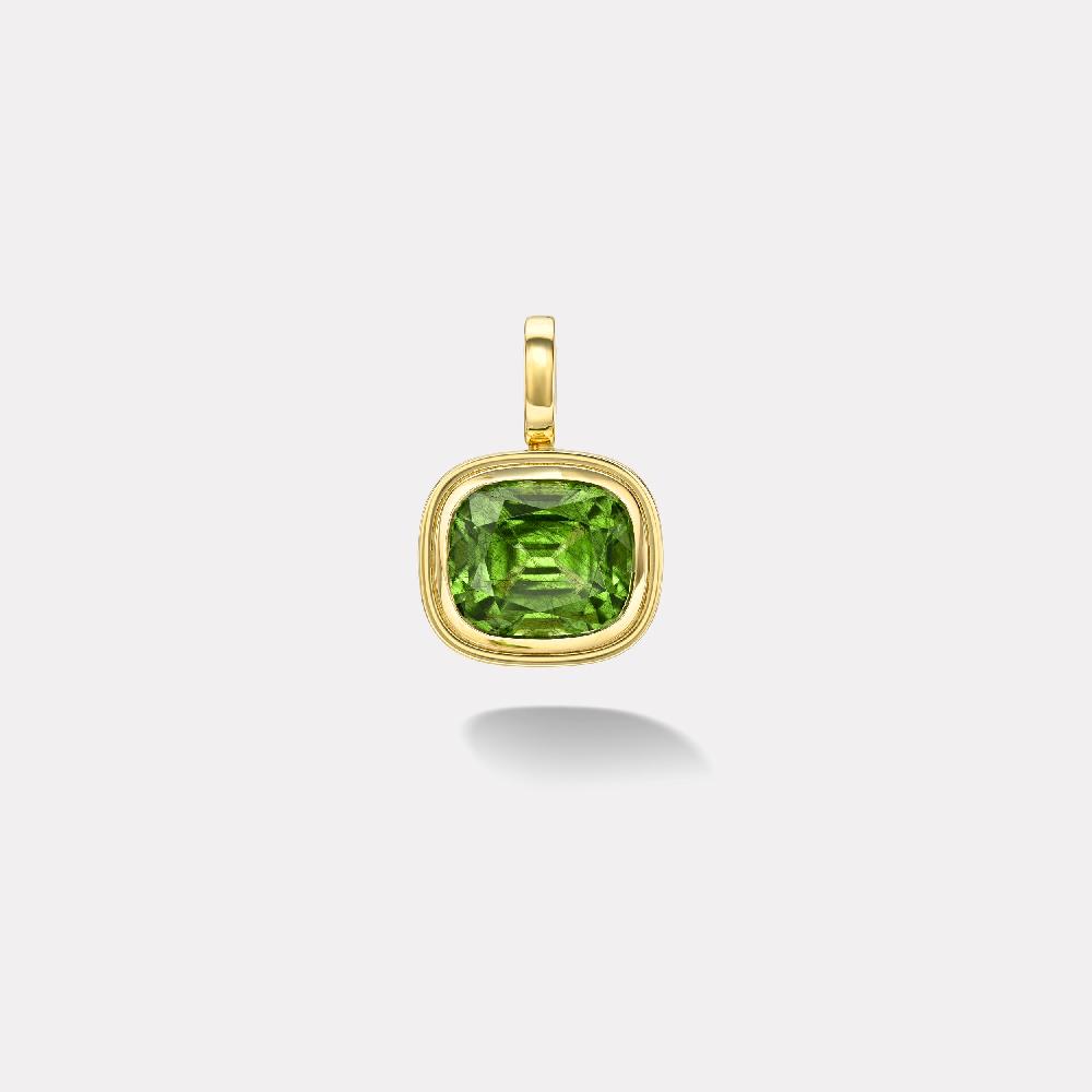 retrouvai 12.25ct Cushion Peridot Bounce Charm