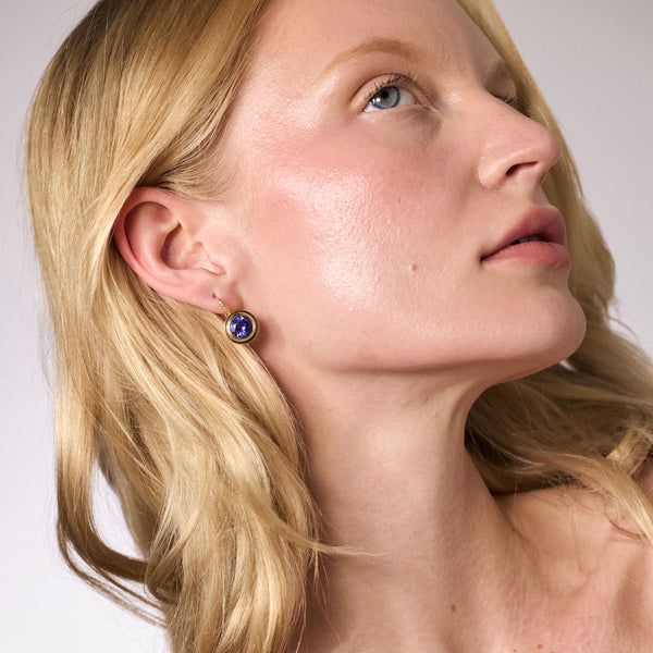 Retrouvai 5.08ct Round Tanzanite Bounce Earrings