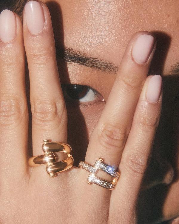 Retrouvai All Gold Balloon Magna Ring