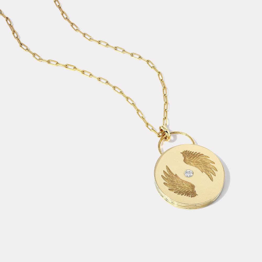 retrouvai Bravery Padlock on 30" Link Chain