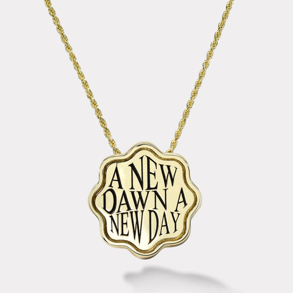 Retrouvai Classic Scale Talisman Optimism Pendant