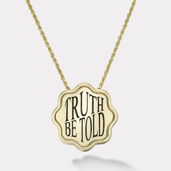 Retrouvai Classic Scale Talisman Truth Pendant