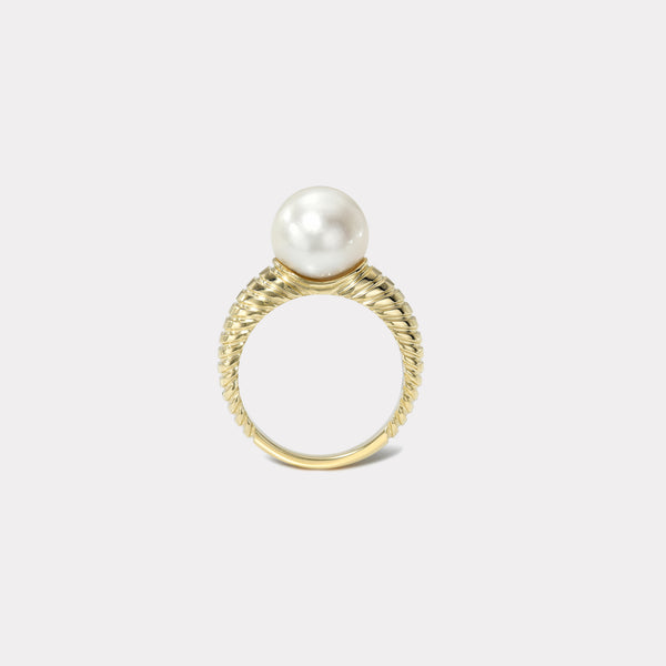 Retrouvai Classic South Sea Pearl Modern Love Ring
