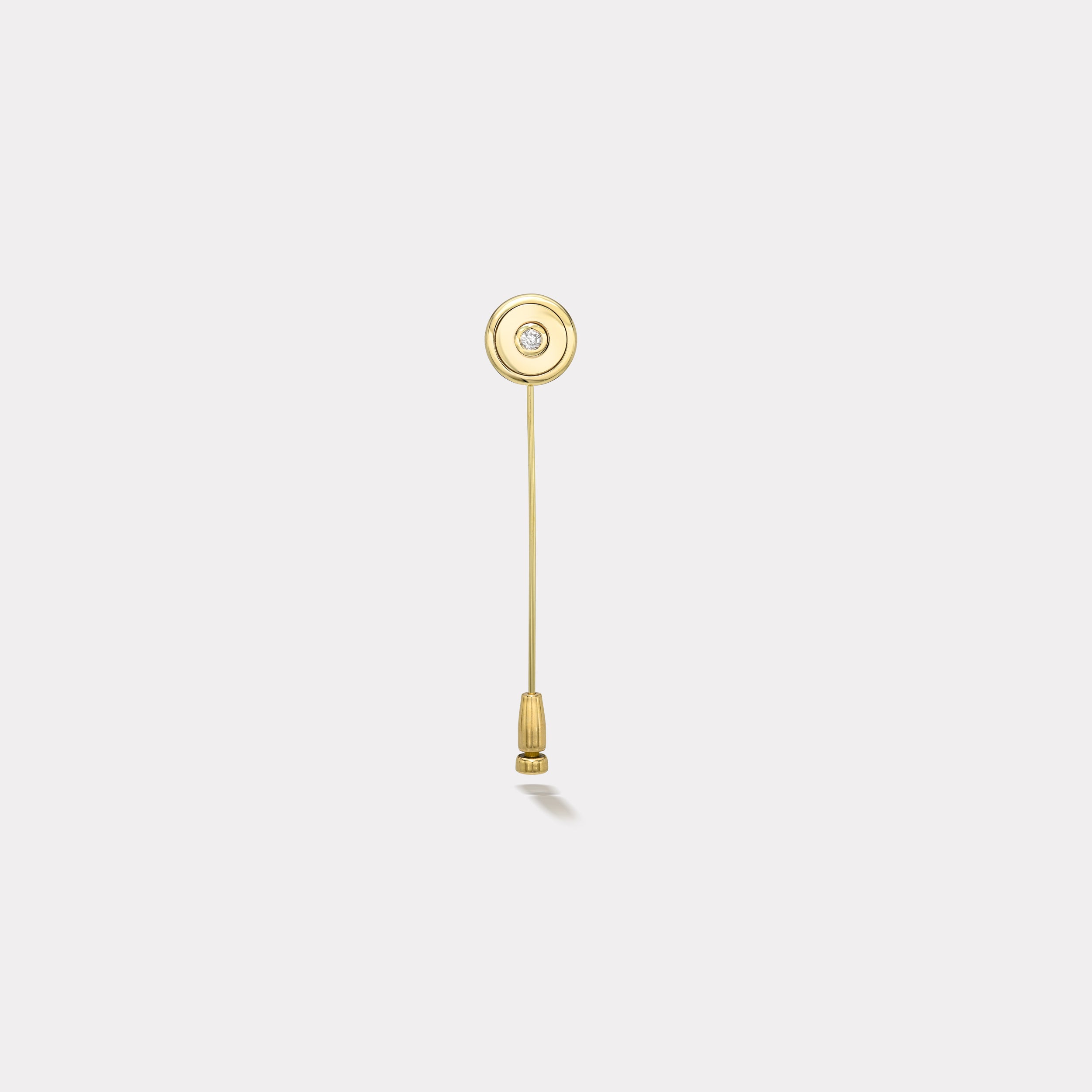 retrouvai Compass Lapel Pin in High Polished Gold retrouvai Compass Lapel Pin in High Polished Gold