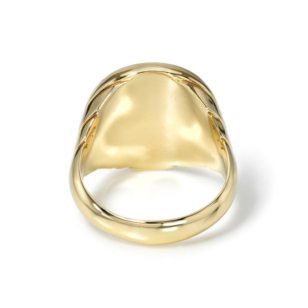 Retrouvai Custom All Gold Signet Ring