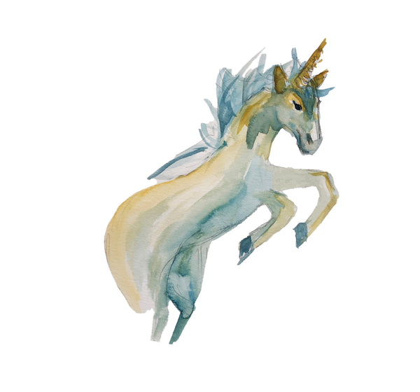 Retrouvai Fantasy Signet Pendant Necklace - Unicorn
