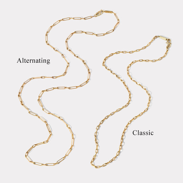 Retrouvai Handmade Classic Elongated Link Chain