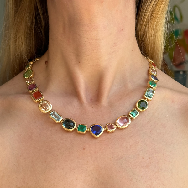 Retrouvai Heirloom Bezel Treasure Necklace