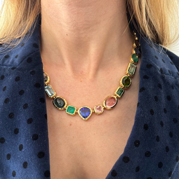 Retrouvai Heirloom Bezel Treasure Necklace