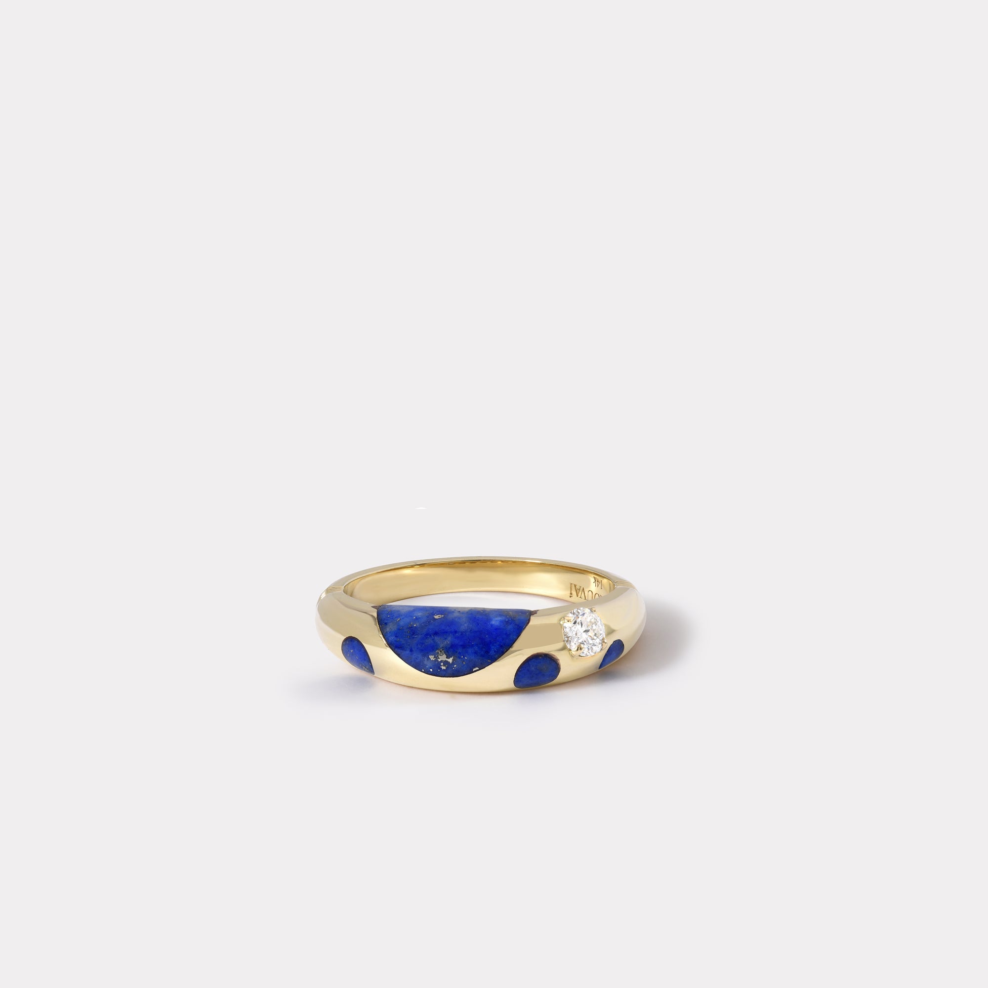 retrouvai Lapis Petite Polka Dot Bombe Ring